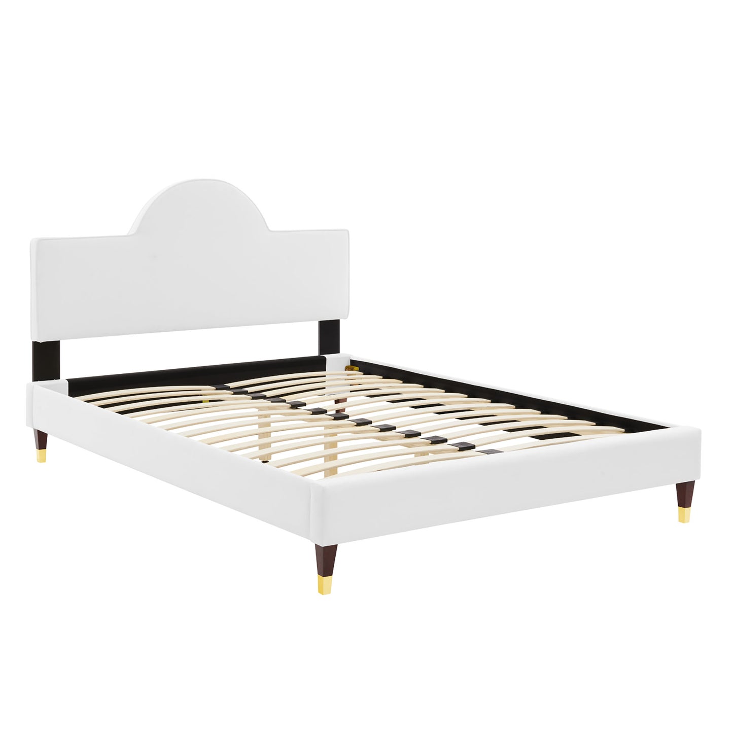 Modway Outlet Aurora Performance Velvet King Bed by Modway  Bedroom Furniture White - MOD-7032-WHI