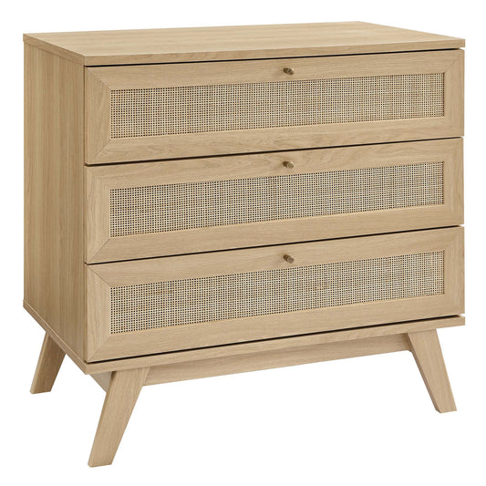 Modway - Soma 3-Drawer Dresser by Modway  Bedroom  Brown - MOD-7051-OAK
