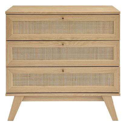 Modway - Soma 3-Drawer Dresser by Modway  Bedroom  Brown - MOD-7051-OAK