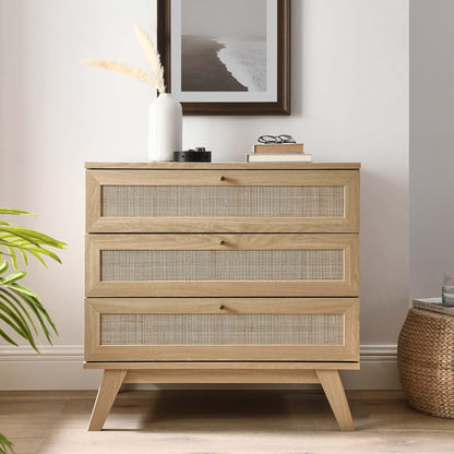 Modway - Soma 3-Drawer Dresser by Modway  Bedroom  Brown - MOD-7051-OAK