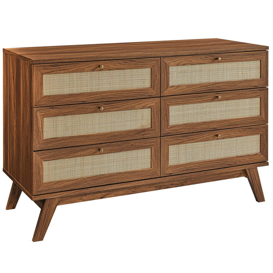Modway Outlet Soma 6-Drawer Dresser by Modway  Bedroom Furniture Walnut - MOD-7053-WAL