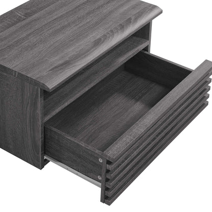 Modway - Render Wall-Mount Nightstand by Modway  Bedroom Case Goods Brown - MOD-7058-CHA