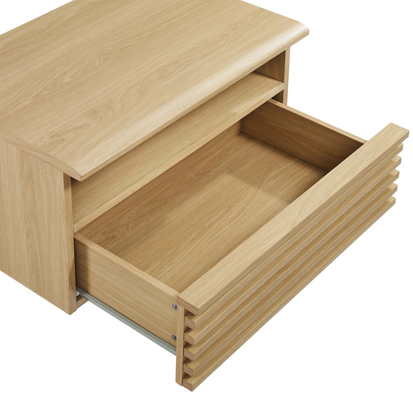 Modway - Render Wall-Mount Nightstand by Modway  Bedroom Case Goods Brown - MOD-7058-OAK