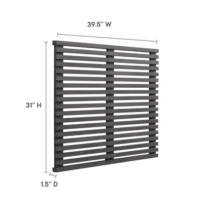 Modway Outlet Render Wall Mount Twin Headboard by Modway  Bedroom Furniture Charcoal - MOD-7061-CHA