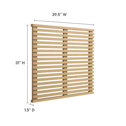 Modway - Render Wall Mount Twin Headboard by Modway  Bedroom Headboards Brown - MOD-7061-OAK