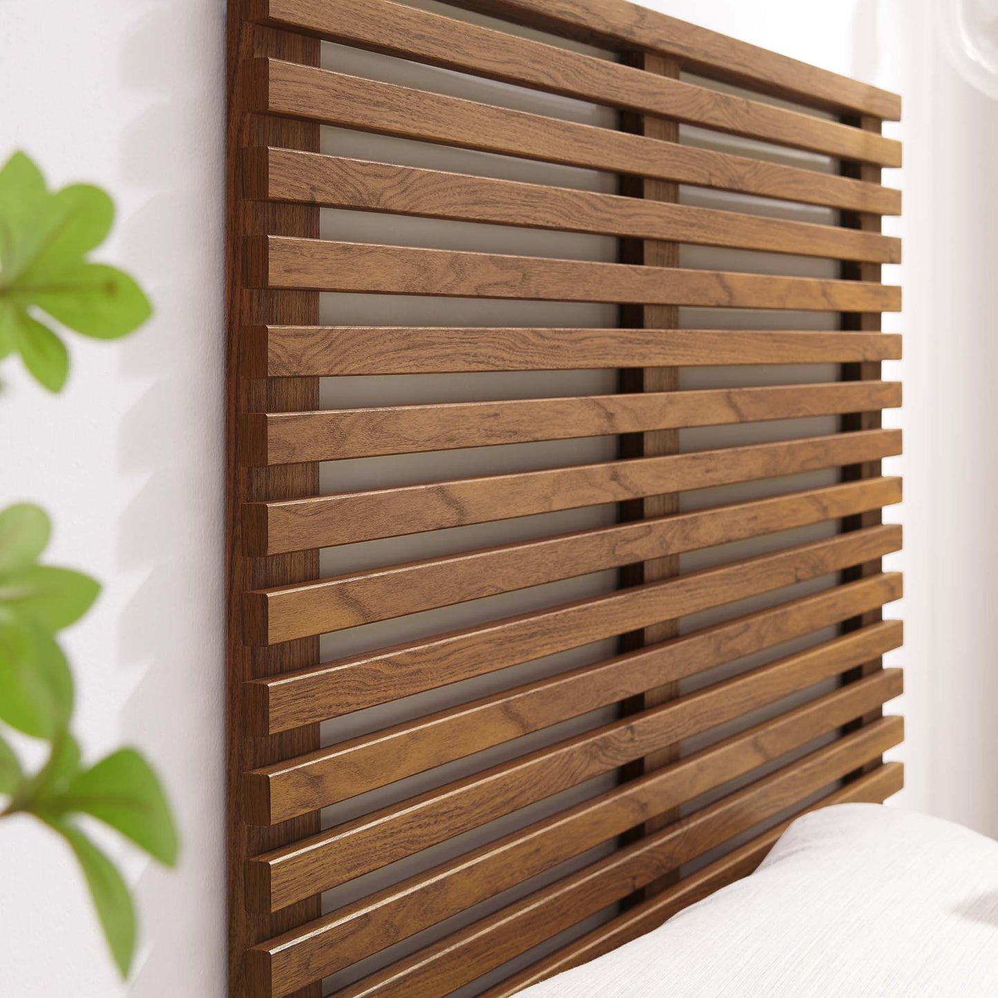 Modway - Render Wall Mount Twin Headboard by Modway  Bedroom Headboards Brown - MOD-7061-WAL