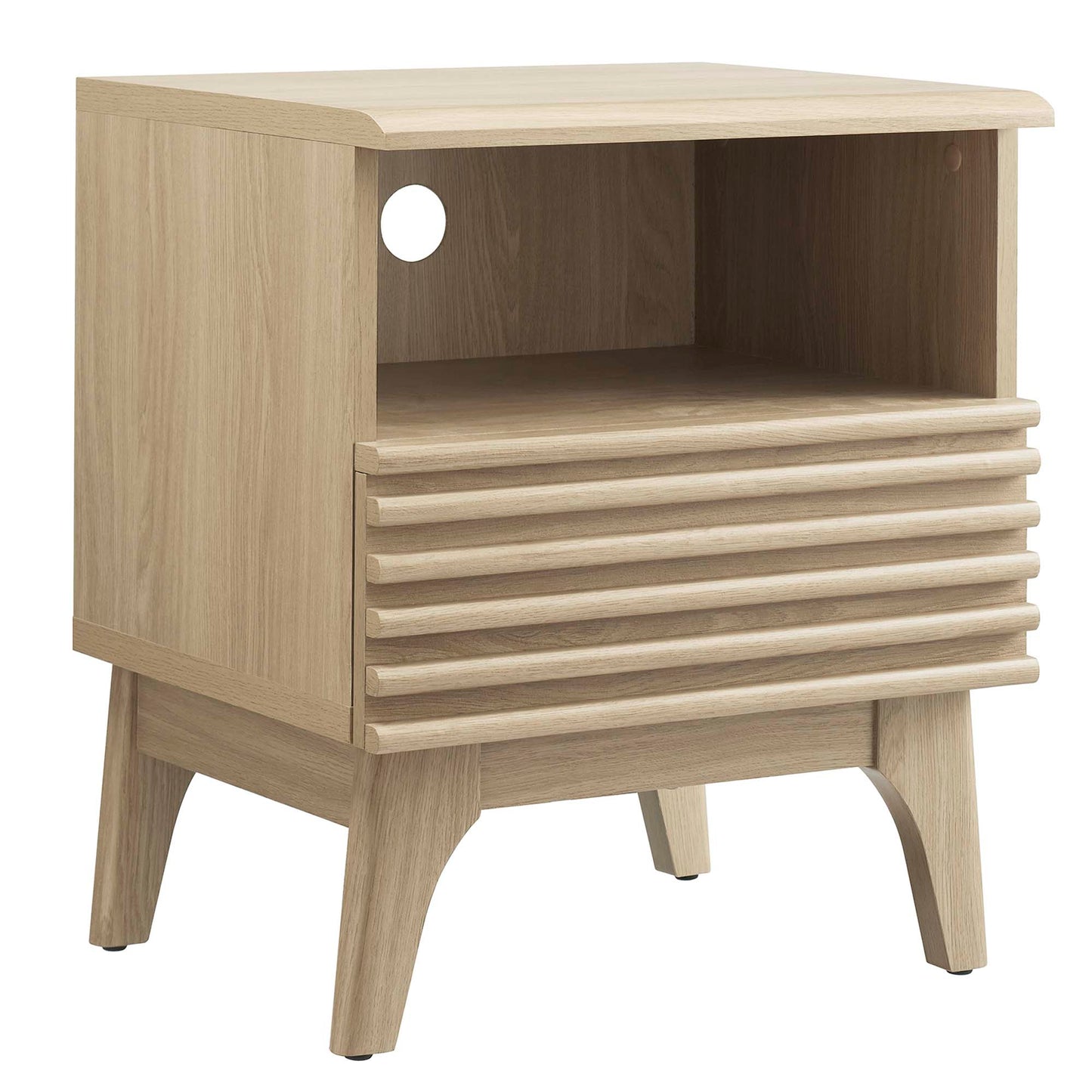 Modway - Render Nightstand by Modway  Bedroom  Brown - MOD-7070-OAK