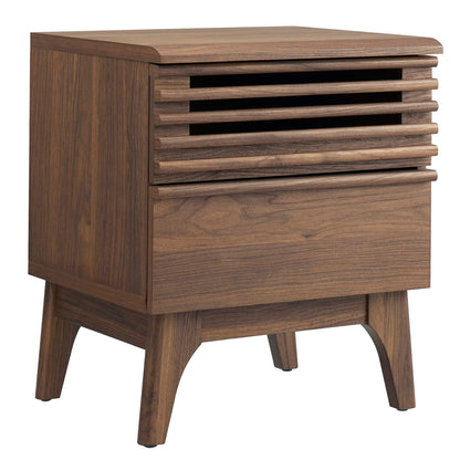 Modway - Render Nightstand by Modway  Bedroom  Brown - MOD-7071-WAL