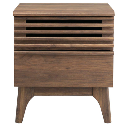 Modway - Render Nightstand by Modway  Bedroom  Brown - MOD-7071-WAL