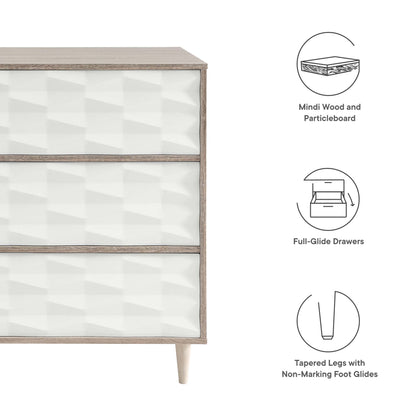 Modway Outlet Vespera 6-Drawer Dresser by Modway  Bedroom Furniture Oak White - MOD-7083-OAK-WHI