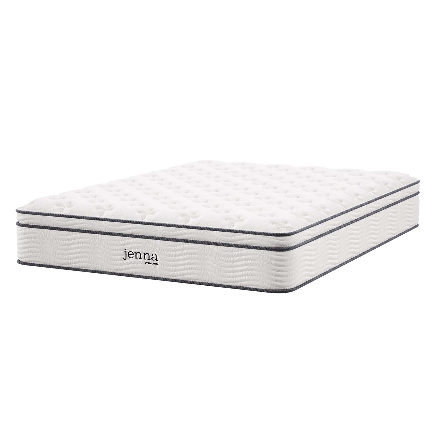 Modway - Jenna 12" Innerspring and Foam California King Mattress by Modway  Mattresses Twin White - MOD-7091-WHI