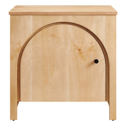 Modway - Appia Arched Door Nightstand by Modway  Bedroom  Brown - MOD-7109-OAK