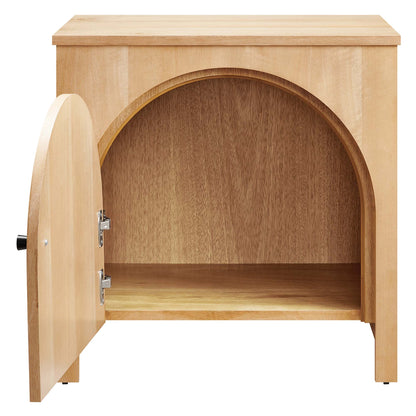 Modway - Appia Arched Door Nightstand by Modway  Bedroom  Brown - MOD-7109-OAK