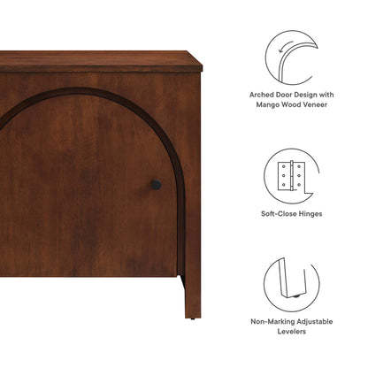 Modway - Appia Arched Door Nightstand by Modway  Bedroom  Brown - MOD-7109-WAL