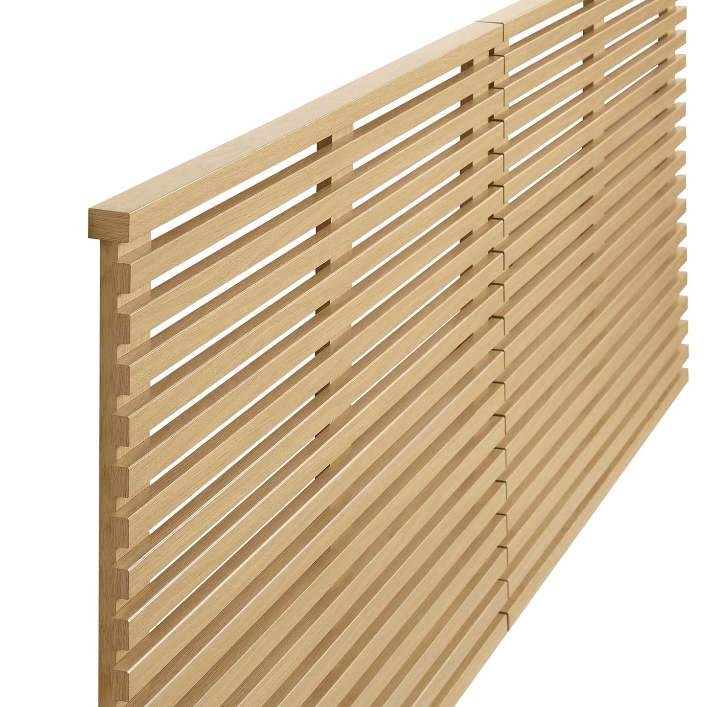 Modway - Render Wall Mount King Headboard by Modway  Bedroom Headboards Brown - MOD-7111-OAK