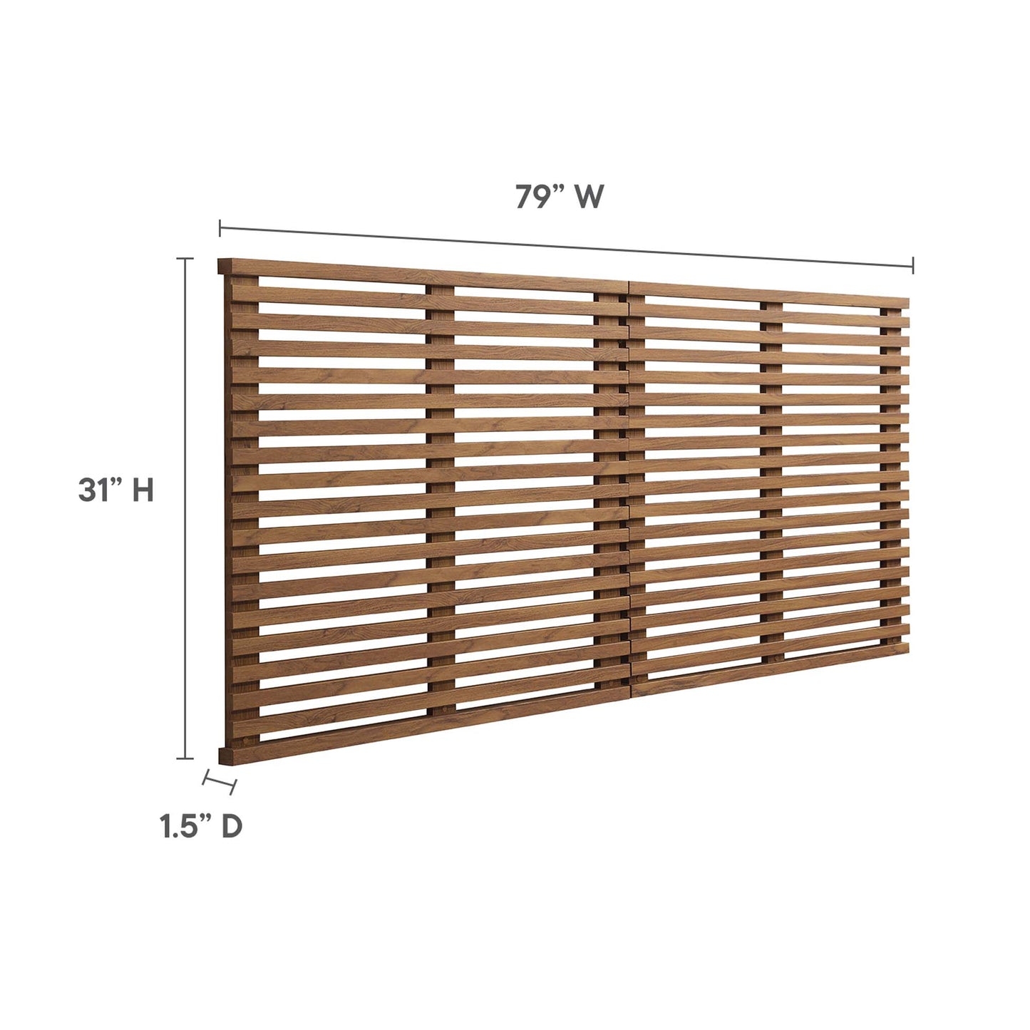 Modway - Render Wall Mount King Headboard by Modway  Bedroom Headboards Brown - MOD-7111-WAL