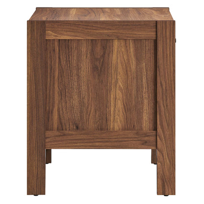 Modway - Capri Wood Grain Nightstand by Modway  Bedroom Case Goods Brown - MOD-7118-WAL