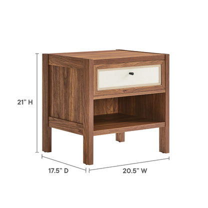Modway - Capri Wood Grain Nightstand by Modway  Bedroom Case Goods Brown - MOD-7118-WAL