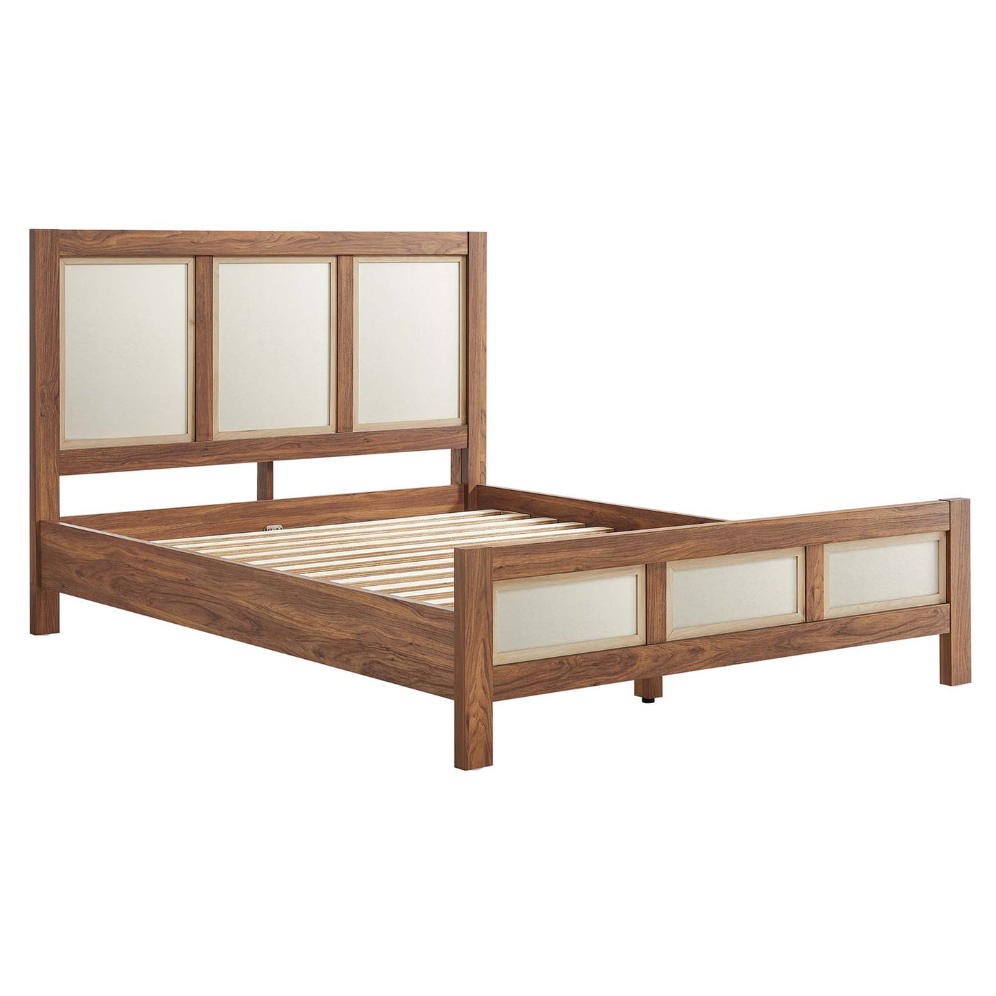 Modway - Capri Wood Grain Queen Platform Bed by Modway  Bedroom Beds Brown - MOD-7119-WAL