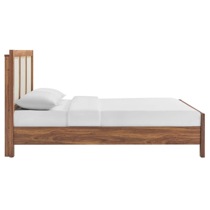 Modway - Capri Wood Grain Queen Platform Bed by Modway  Bedroom Beds Brown - MOD-7119-WAL