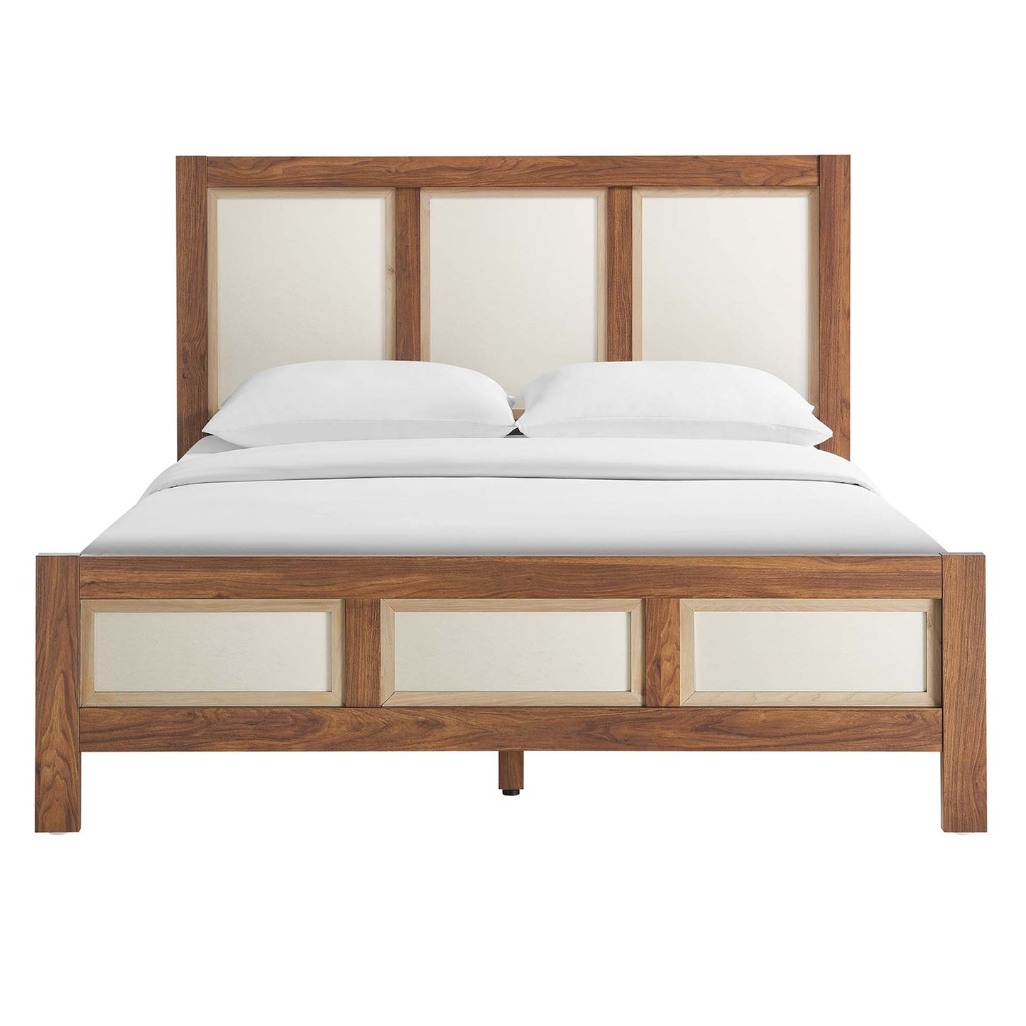 Modway - Capri Wood Grain Queen Platform Bed by Modway  Bedroom Beds Brown - MOD-7119-WAL