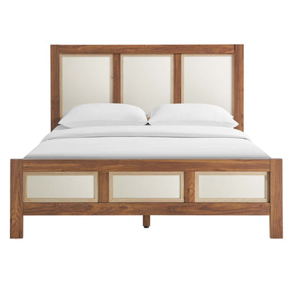 Modway - Capri Wood Grain Queen Platform Bed by Modway  Bedroom Beds Brown - MOD-7119-WAL