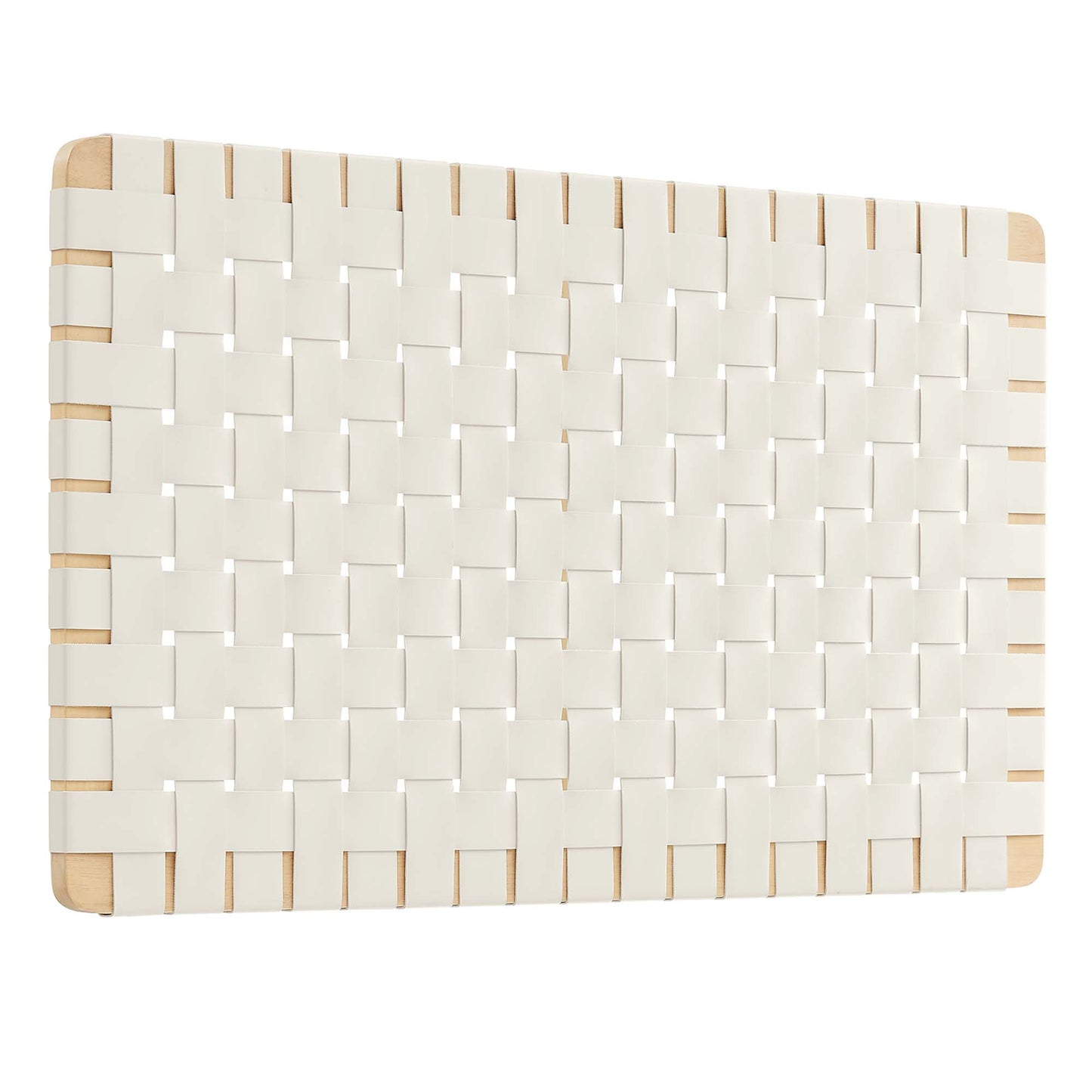 Modway - Sparta Weave Wall-Mount Vegan Leather Twin Headboard by Modway  Bedroom Headboards Brown - MOD-7120-NAT-BEI