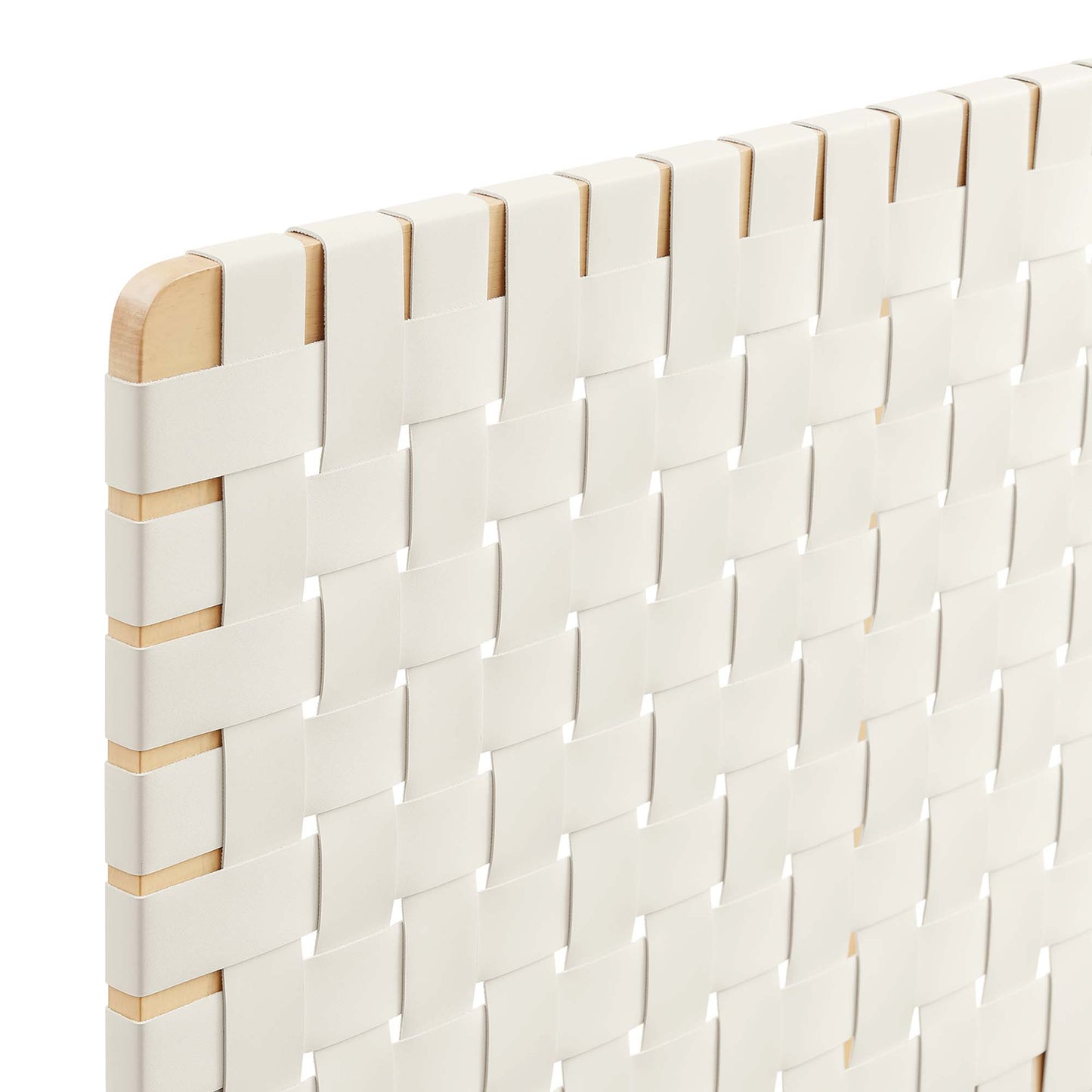 Modway - Sparta Weave Wall-Mount Vegan Leather Twin Headboard by Modway  Bedroom Headboards Brown - MOD-7120-NAT-BEI