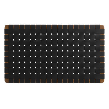 Modway - Sparta Weave Wall-Mount Vegan Leather Twin Headboard by Modway  Bedroom Headboards Black - MOD-7120-WAL-BLK