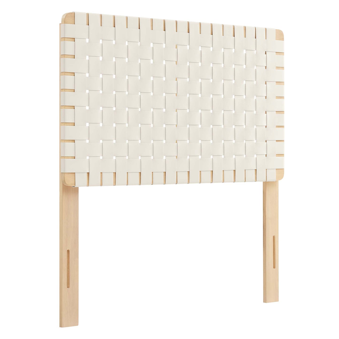 Modway - Sparta Weave Vegan Leather Twin Headboard by Modway  Bedroom Headboards Brown - MOD-7121-NAT-BEI