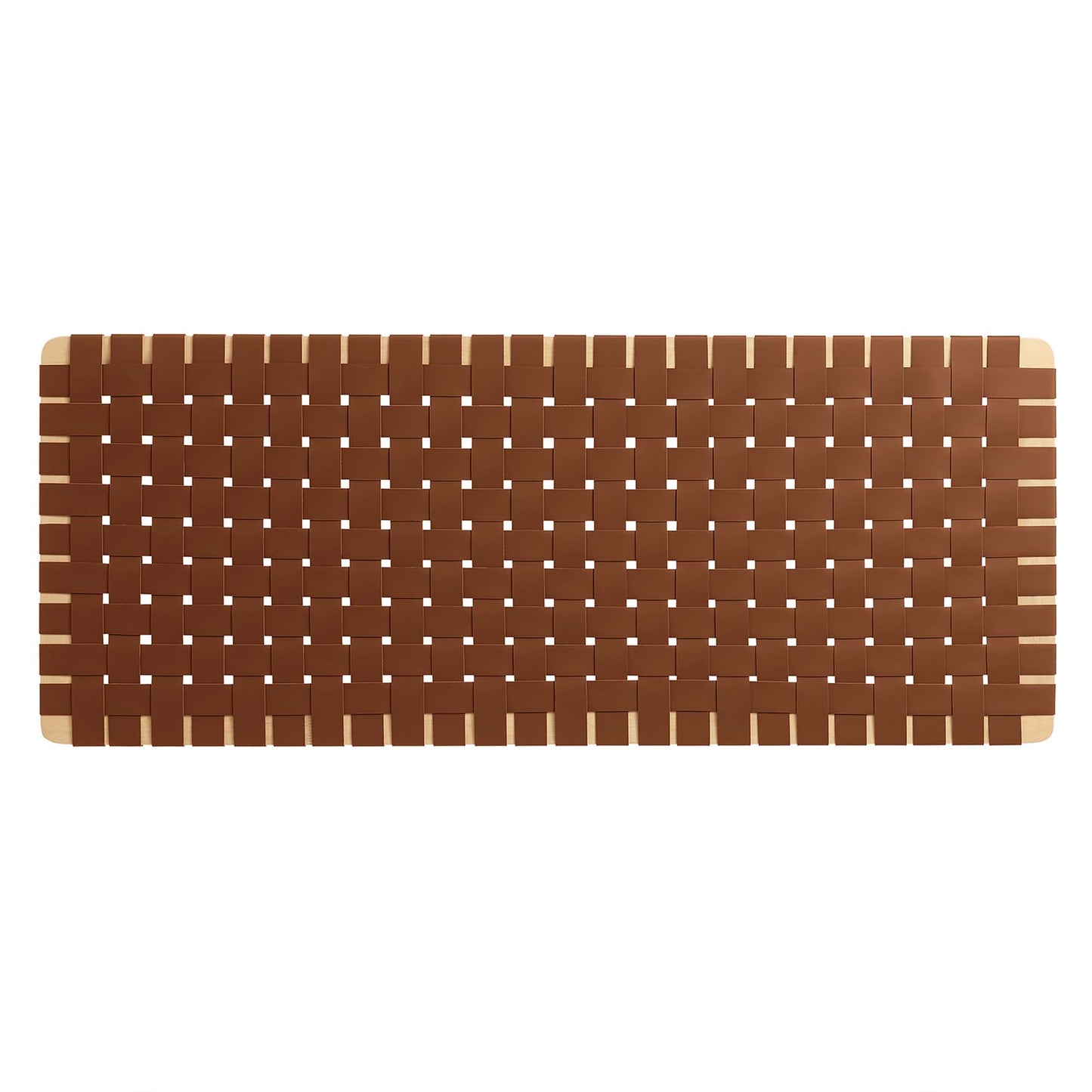 Modway - Sparta Weave Vegan Leather Full Headboard by Modway  Bedroom Headboards Brown - MOD-7122-NAT-BRN