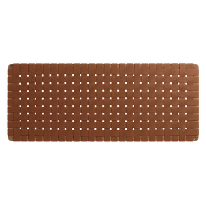 Modway - Sparta Weave Vegan Leather Full Headboard by Modway  Bedroom Headboards Brown - MOD-7122-WAL-BRN