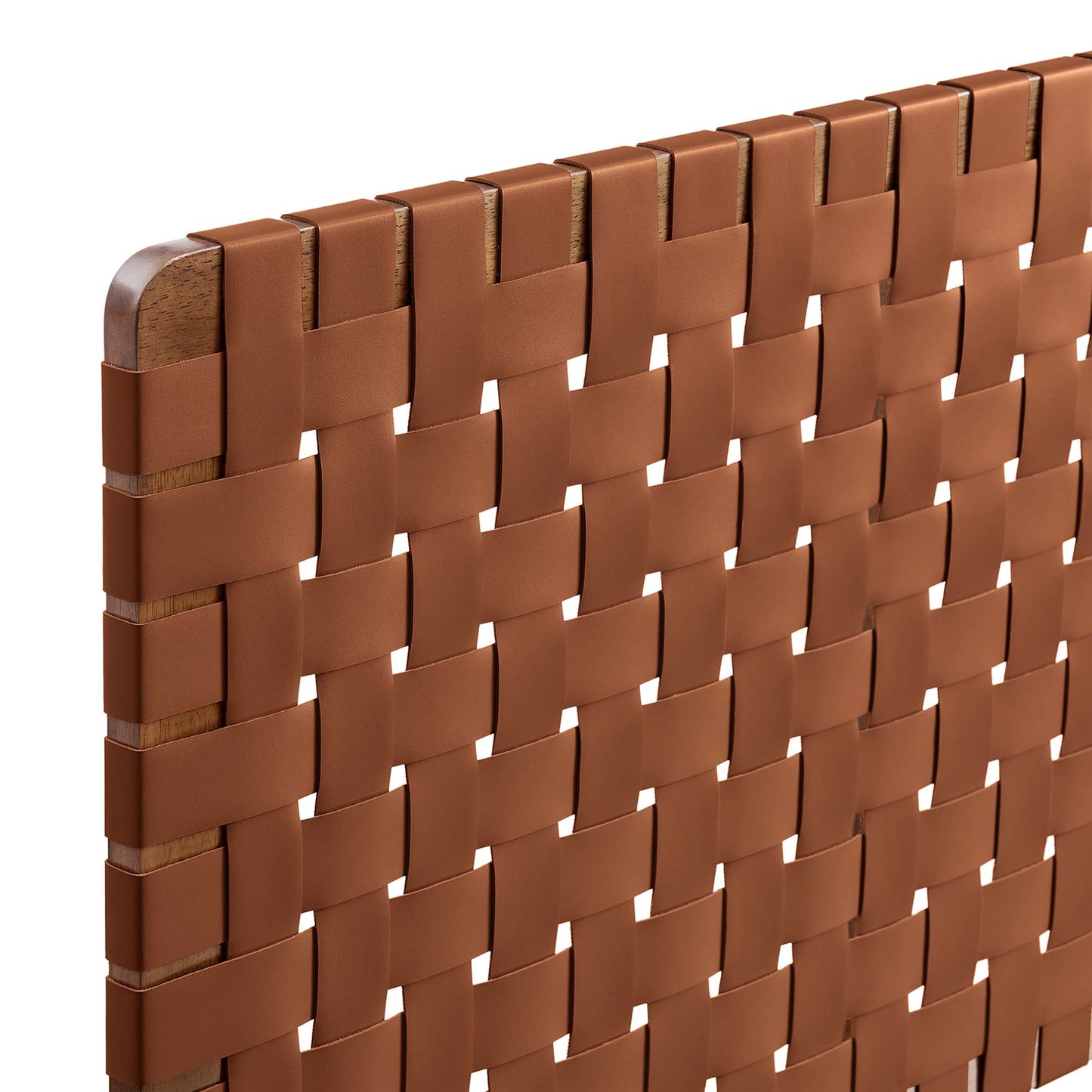 Modway - Sparta Weave Vegan Leather Full Headboard by Modway  Bedroom Headboards Brown - MOD-7122-WAL-BRN