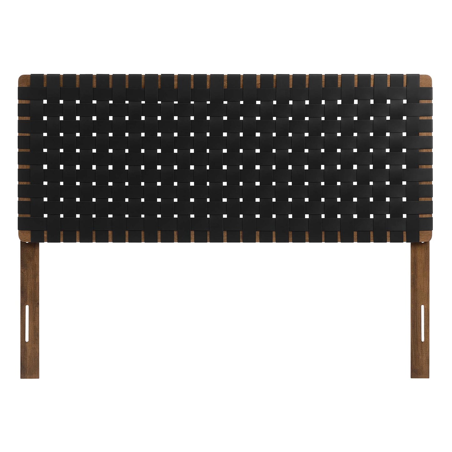 Modway - Sparta Weave Vegan Leather Full Headboard by Modway  Bedroom Headboards Black - MOD-7123-WAL-BLK