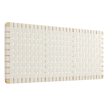 Modway - Sparta Weave Wall-Mount Vegan Leather Queen Headboard by Modway  Bedroom Headboards Brown - MOD-7124-NAT-BEI