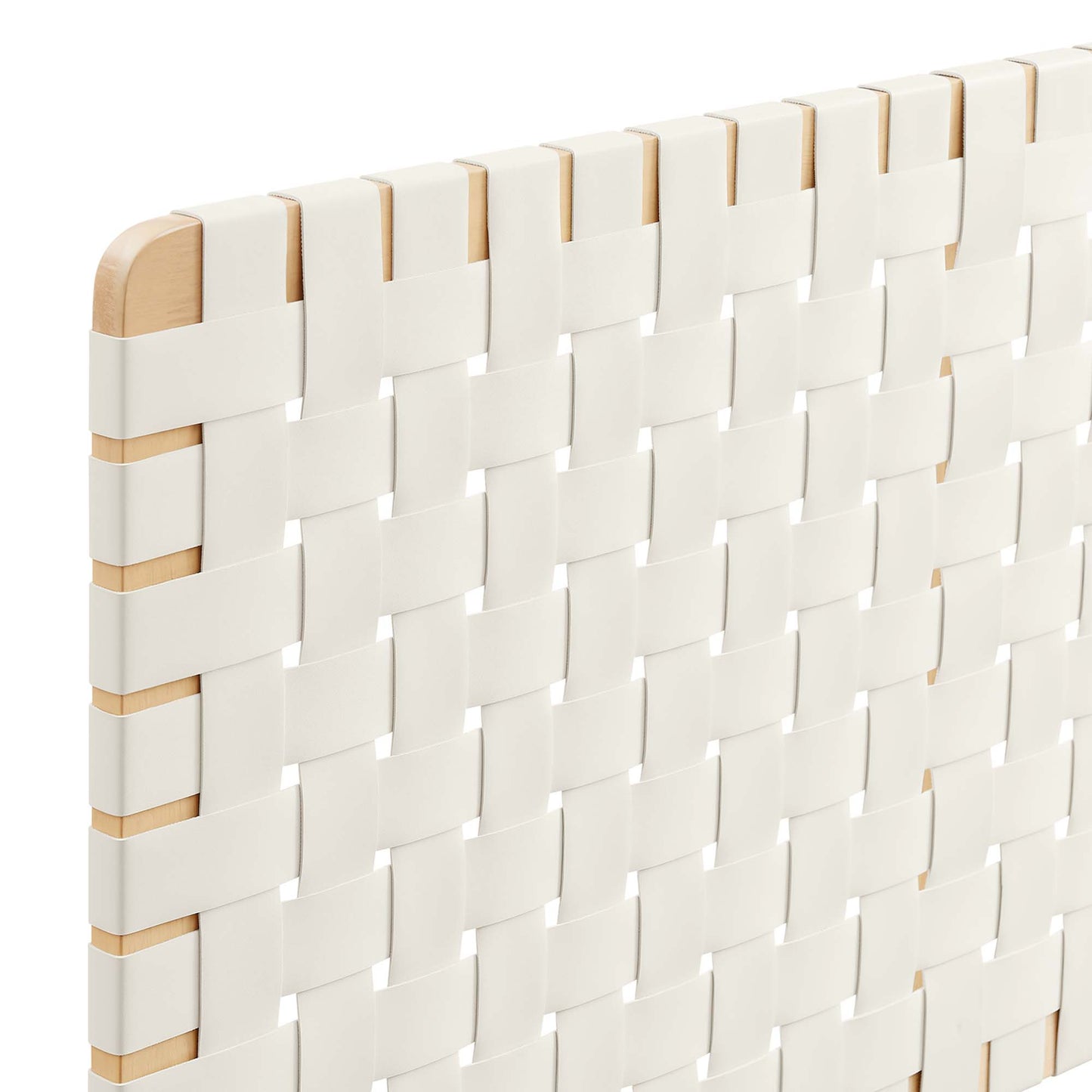 Modway - Sparta Weave Wall-Mount Vegan Leather Queen Headboard by Modway  Bedroom Headboards Brown - MOD-7124-NAT-BEI