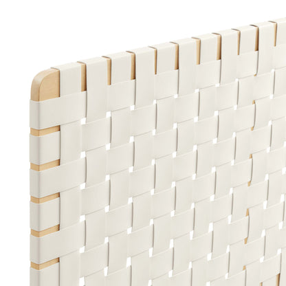 Modway - Sparta Weave Vegan Leather Queen Headboard by Modway  Bedroom Headboards Brown - MOD-7125-NAT-BEI