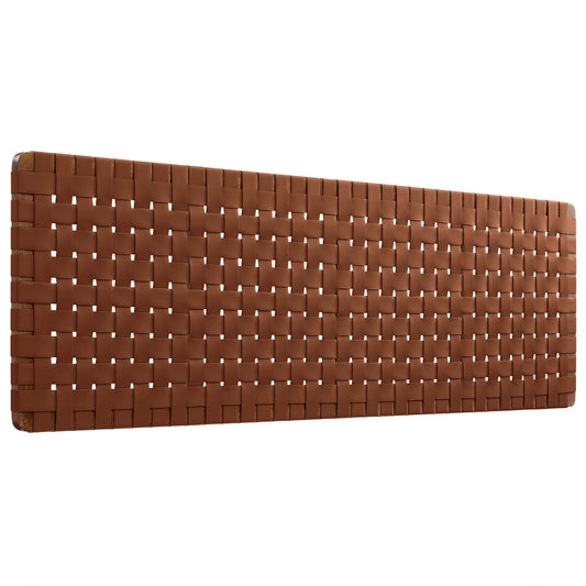 Modway - Sparta Weave Wall-Mount Vegan Leather King Headboard by Modway  Bedroom Headboards Brown - MOD-7126-WAL-BRN