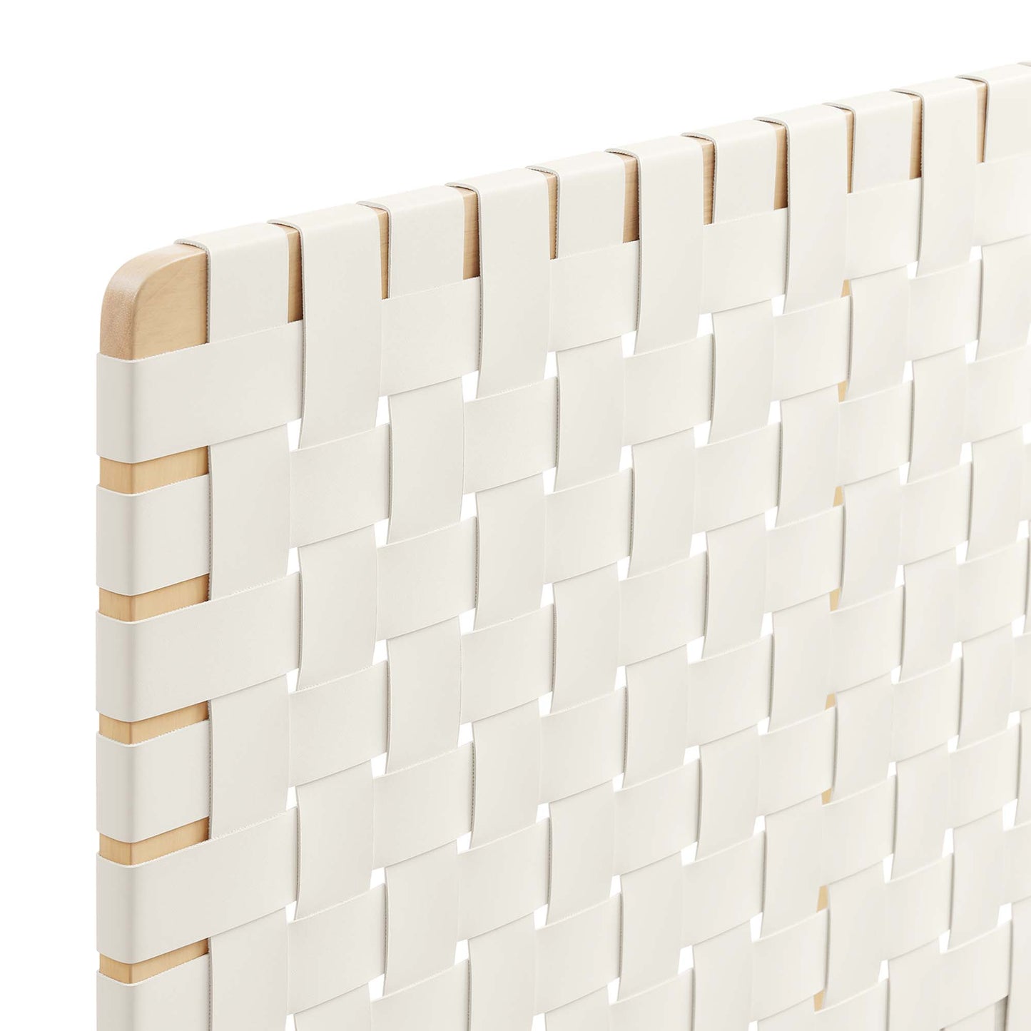 Modway - Sparta Weave Vegan Leather King Headboard by Modway  Bedroom Headboards Brown - MOD-7127-NAT-BEI