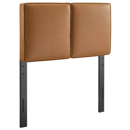 Modway - Lindee Vegan Leather Twin Headboard by Modway  Bedroom Headboards Brown - MOD-7144-TAN