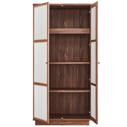 Modway - Capri 70" Tall Wood Grain Storage Cabinet by Modway  Living Room  Brown - MOD-7156-WAL