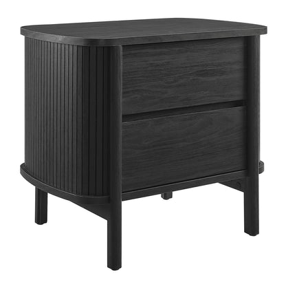 Modway - Cadence 2-Drawer Nightstand by Modway  Bedroom  Black - MOD-7158-BLK