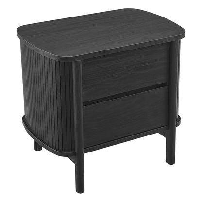Modway - Cadence 2-Drawer Nightstand by Modway  Bedroom  Black - MOD-7158-BLK