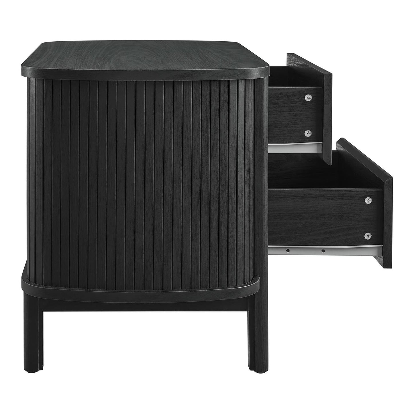 Modway - Cadence 2-Drawer Nightstand by Modway  Bedroom  Black - MOD-7158-BLK