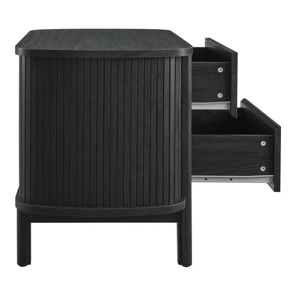 Modway - Cadence 2-Drawer Nightstand by Modway  Bedroom  Black - MOD-7158-BLK