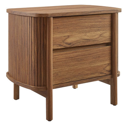 Modway - Cadence 2-Drawer Nightstand by Modway  Bedroom  Brown - MOD-7158-WAL