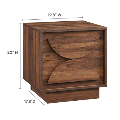 Modway - Bulwark 2-Drawer Nightstand by Modway  Bedroom Case Goods Brown - MOD-7162-WAL