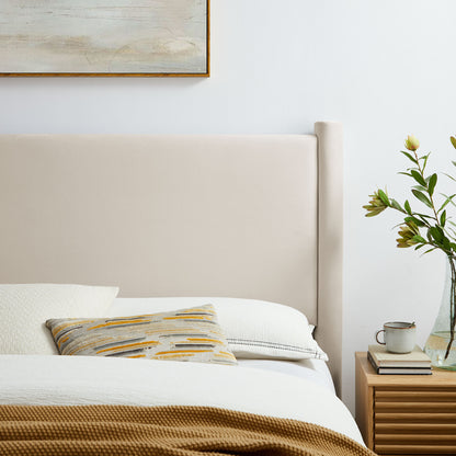 Modway - Rael Performance Velvet Full Headboard by Modway  Bedroom Headboards Ivory - MOD-7178-ALA