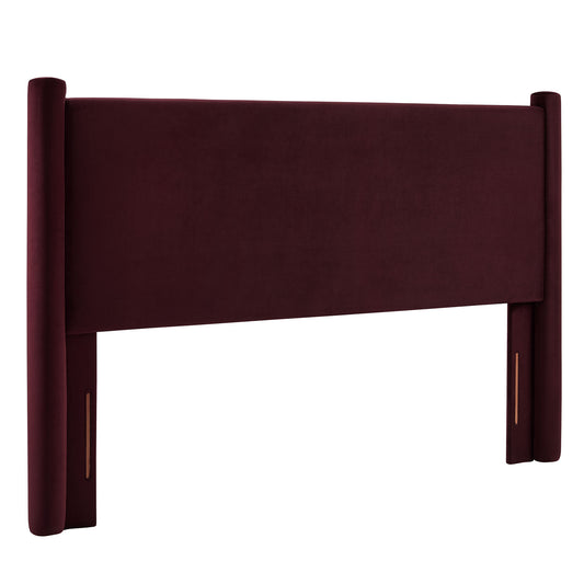 Modway - Rael Performance Velvet Queen Headboard by Modway  Bedroom Headboards Purple - MOD-7179-MUL