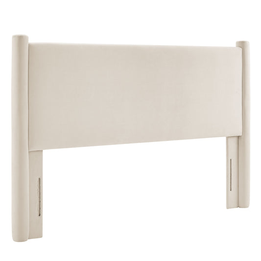 Modway - Rael Performance Velvet King Headboard by Modway  Bedroom Headboards Ivory - MOD-7180-ALA